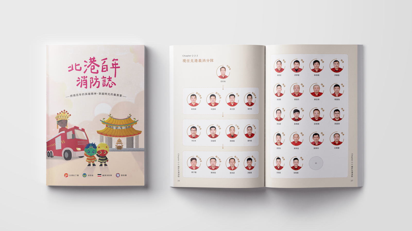 平面品牌設計 | 北港百年消防誌 書籍編排